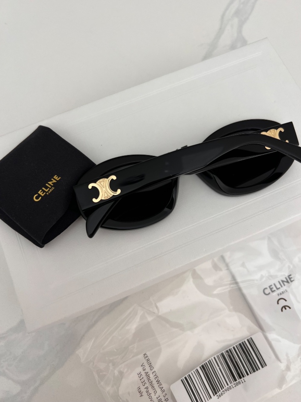Celine  TRIOMPHE 01 SUNGLASSES IN ACETATE - Picture 3 of 4